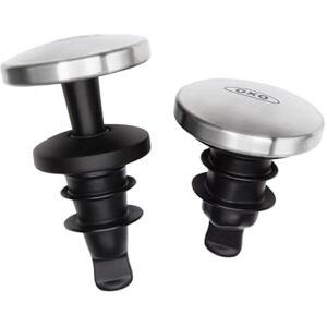 OXO Steel Spillproof Wine Stopper Set OXO Steel Spillproof Wine Stopper Set