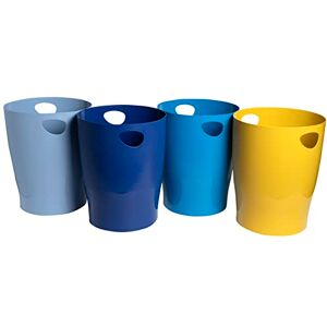 Exacompta Corbeille à Papier Ecobin - Assorted Colors - 15L Trash Bin Exacompta Corbeille à Papier Ecobin - Assorted Colors - 15L Trash Bin