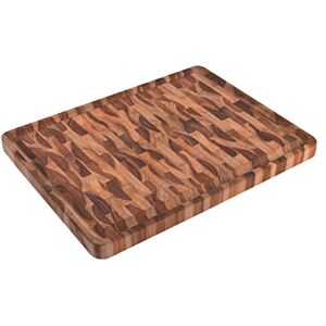 Tramontina Premium Teak Wood End Grain Chopping Board 45x34x3cm Versatile Kitchen Cutting, Pizza, Cheese, and Serving Board Tramontina Premium Teak Wood End Grain Chopping Board 45x34x3cm Versatile Kitchen Cutting, Pizza, Cheese, and Serving Board