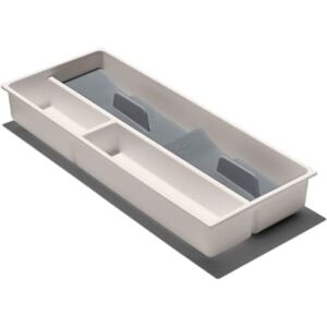 OXO Good Grips Kitchen Drawer, Compact Utensil Organizer, 6.75" D x 16.35" W x 2.36" H, White OXO Good Grips Kitchen Drawer, Compact Utensil Organizer, 6.75" D x 16.35" W x 2.36" H, White