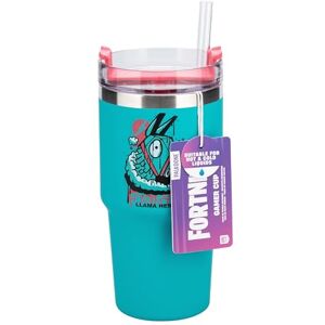 Paladone Fortnite 600ml Blue Insulated Gamer Cup and Straw, Officially Licensed Tumbler Water Bottle for Hot and Cold Drinks, Tea, Coffee, Gift for Men Paladone Fortnite 600ml Blue Insulated Gamer Cup and Straw, Officially Licensed Tumbler Water Bottle for Hot and Cold Drinks, Tea, Coffee, Gift for Men