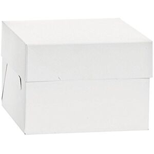 Decora White Square Cake Box - 40.5x40.5x25cm - For Tall Desserts Decora White Square Cake Box - 40.5x40.5x25cm - For Tall Desserts