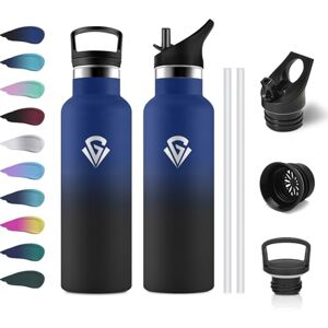 KollyKolla 500ml Insulated Water Bottle, BPA Free Water Bottle, Drinking Bottle with Straw, Easy to Clean, Leak-Free, Double Wall Thermal Insulation, Thermos for School, Travel, Camping, Offices KollyKolla 500ml Insulated Water Bottle, BPA Free Water Bottle, Drinking Bottle with Straw, Easy to Clean, Leak-Free, Double Wall Thermal Insulation, Thermos for School, Travel, Camping, Offices