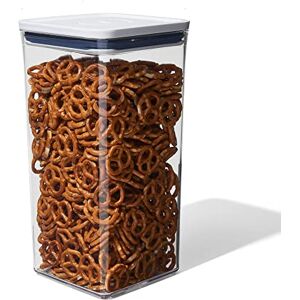 OXO Good Grips POP Container – Big Square Tall, 5.7 L – Airtight, Stackable Food Storage for Cereal, Snacks & Pet Kibble – Dishwasher Safe OXO Good Grips POP Container – Big Square Tall, 5.7 L – Airtight, Stackable Food Storage for Cereal, Snacks & Pet Kibble – Dishwasher Safe