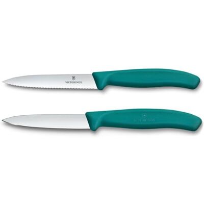Victorinox SwissClassic Model 6.7794.2C1 Kitchen Knife Set - Green Victorinox SwissClassic Model 6.7794.2C1 Kitchen Knife Set - Green