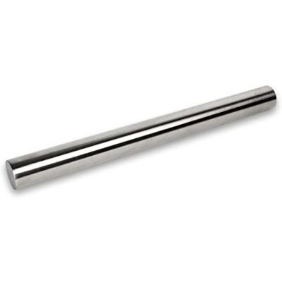 INOXLM Stainless Steel Rolling pin for Sugar Dough Kitchen Bread Pizza Cakes (no case) INOXLM Stainless Steel Rolling pin for Sugar Dough Kitchen Bread Pizza Cakes (no case)
