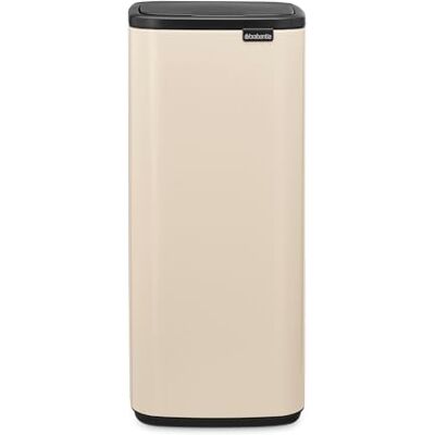 Brabantia Bo Touch Bin 30L (Soft Beige), Space-Efficient and Rectangular Waste Bin with Soft-Touch Opening System, Easy to Clean Plastic Inner Bucket with Free PerfectFit Rubbish Bags Included Brabantia Bo Touch Bin 30L (Soft Beige), Space-Efficient and Rectangular Waste Bin with Soft-Touch Opening System, Easy to Clean Plastic Inner Bucket with Free PerfectFit Rubbish Bags Included