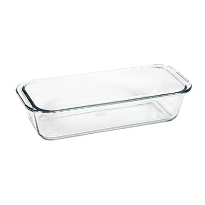 Inconnu 500° 012137 Transparent Glass Cake Mould 31 x 12.6 x 7cm 1.7L Inconnu 500° 012137 Transparent Glass Cake Mould 31 x 12.6 x 7cm 1.7L