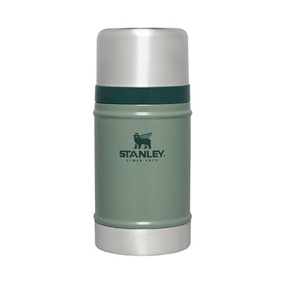 Stanley 1913 Classic Legendary Food Jar 0.7L Hot For 15 Hours BPA-Free Stainless Steel Coffee Flask Leakproof Lid Doubles As Cup Dishwasher Safe Thermal Lunch Box Hammertone Green Stanley 1913 Classic Legendary Food Jar 0.7L Hot For 15 Hours BPA-Free Stainless Steel Coffee Flask Leakproof Lid Doubles As Cup Dishwasher Safe Thermal Lunch Box Hammertone Green