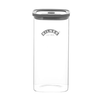 Kilner Fresh Storage Jar 1.5 Litre Airtight Glass Container Durable Vacuum Seal Lid BPA-Free Jar for Food Storage, Flour, Granola, Dry Goods, Pantry Organisation Kilner Fresh Storage Jar 1.5 Litre Airtight Glass Container Durable Vacuum Seal Lid BPA-Free Jar for Food Storage, Flour, Granola, Dry Goods, Pantry Organisation