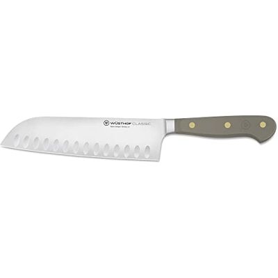 WUSTHOF Santoku Knife - 17cm - Classic Colour Cores Velvet Oyster WUSTHOF Santoku Knife - 17cm - Classic Colour Cores Velvet Oyster