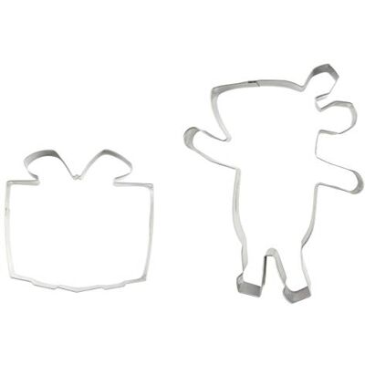 Dr. Oetker 2938 Mouse & Gift Cookie Cutter Stainless Steel Dr. Oetker 2938 Mouse & Gift Cookie Cutter Stainless Steel