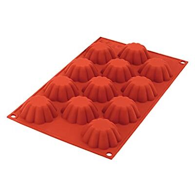 silikomart SF109 Silicone Mould for Monoportions MINI BRIOCHETTE, Non-stick, 12 Cavities, Pack of 1 Cake mould, Ø 58 h 22 mm Volume 12 x 33 ml Tot. 396 ml silikomart SF109 Silicone Mould for Monoportions MINI BRIOCHETTE, Non-stick, 12 Cavities, Pack of 1 Cake mould, Ø 58 h 22 mm Volume 12 x 33 ml Tot. 396 ml