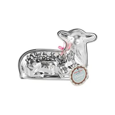 Nordic Ware Spring Lamb 3-D Cake Mould, Silver Nordic Ware Spring Lamb 3-D Cake Mould, Silver