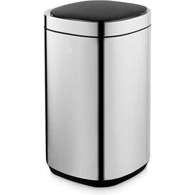 Swan Square Sensor Bin, 30L Capacity, Stainless Steel, SWKA4513SS Swan Square Sensor Bin, 30L Capacity, Stainless Steel, SWKA4513SS