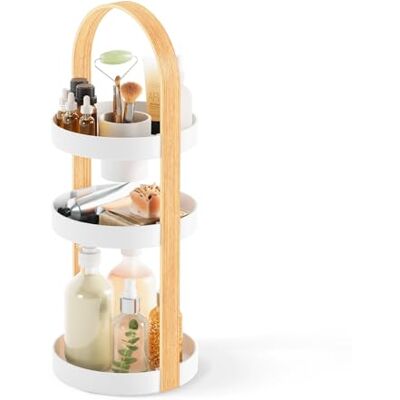 Umbra Cosmetic Organizer - 1015098-668 - White/Natural Umbra Cosmetic Organizer - 1015098-668 - White/Natural