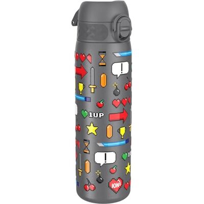 Ion8 Vacuum Insulated Steel Water Bottle, 500 ml/17 oz, Leak Proof, Easy to Open, Secure Lock, Dishwasher Safe, Fits Cup Holders, Carry Handle, Scratch Resistant, Metal Water Bottle, Gamer Ion8 Vacuum Insulated Steel Water Bottle, 500 ml/17 oz, Leak Proof, Easy to Open, Secure Lock, Dishwasher Safe, Fits Cup Holders, Carry Handle, Scratch Resistant, Metal Water Bottle, Gamer