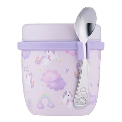 Viners Kids Unicorn Food Flask 300ml Insulated Stainless Steel Lunch Flask with Spoon Leak Resistant Keeps Food Hot 3h / Cold 6h Lightweight & Durable Children’s Food Pot 3+ Viners Kids Unicorn Food Flask 300ml Insulated Stainless Steel Lunch Flask with Spoon Leak Resistant Keeps Food Hot 3h / Cold 6h Lightweight & Durable Children’s Food Pot 3+