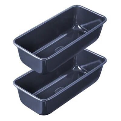 Dr. Oetker Dr Oetker 9924750 Set of 2 Cake Moulds 25 cm, Rectangular Cake Mould, Brioche Mould, Rectangular Pastry Mould, Pastry Mould, Bread Pan, Brioche Mould, Steel, Blue, 25 x 11 x 7.5 cm Dr. Oetker Dr Oetker 9924750 Set of 2 Cake Moulds 25 cm, Rectangular Cake Mould, Brioche Mould, Rectangular Pastry Mould, Pastry Mould, Bread Pan, Brioche Mould, Steel, Blue, 25 x 11 x 7.5 cm
