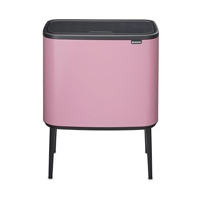 Brabantia Bo Touch Kitchen Bin 23+11L – Dual Compartment Soft Touch Waste Separation with Inner Buckets Freestanding Recycling Bin with Adjustable Legs Lilac Pink Brabantia Bo Touch Kitchen Bin 23+11L – Dual Compartment Soft Touch Waste Separation with Inner Buckets Freestanding Recycling Bin with Adjustable Legs Lilac Pink