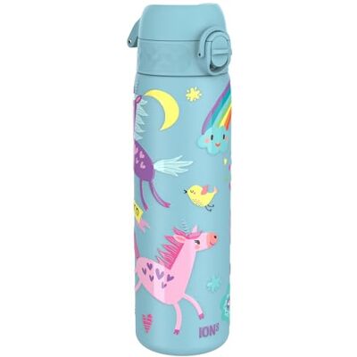 Ion8 Vacuum Insulated Steel Water Bottle, 500 ml/17 oz, Leak Proof, Easy to Open, Secure Lock, Dishwasher Safe, Fits Cup Holders, Carry Handle, Scratch Resistant, Metal Water Bottle, Unicorns Ion8 Vacuum Insulated Steel Water Bottle, 500 ml/17 oz, Leak Proof, Easy to Open, Secure Lock, Dishwasher Safe, Fits Cup Holders, Carry Handle, Scratch Resistant, Metal Water Bottle, Unicorns