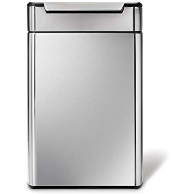 simplehuman CW2018 48L (24/24) Rectangular Touch-Bar Recycling Kitchen Bin, Easy Open Touch-Bar, Stay-Open Lid, Inner Buckets, Space-Efficient Hinge, Fingerprint-Proof, Brushed Stainless Steel simplehuman CW2018 48L (24/24) Rectangular Touch-Bar Recycling Kitchen Bin, Easy Open Touch-Bar, Stay-Open Lid, Inner Buckets, Space-Efficient Hinge, Fingerprint-Proof, Brushed Stainless Steel