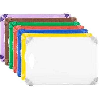 Hygiplas Commercial Grip Chopping Board 458x306x12mm (Set 7) Hygiplas Commercial Grip Chopping Board 458x306x12mm (Set 7)