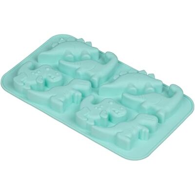 Tala 8 Cup Dinosaur Silicone Cake Mould, LFGB-Grade Non-Stick Silicone Mould for Individual Cakes & Desserts, Reusable, Oven Safe to 230°C, Dishwasher Safe 30 x 17.5cm Tala 8 Cup Dinosaur Silicone Cake Mould, LFGB-Grade Non-Stick Silicone Mould for Individual Cakes & Desserts, Reusable, Oven Safe to 230°C, Dishwasher Safe 30 x 17.5cm