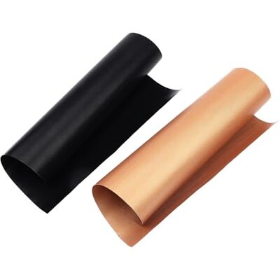 Amig Pack of 2 Baking Mats 50 x 40 cm Black and Gold PTFE Oven Mats Reusable Sheets Non-Stick and Easy to Clean Mod. AM11 Amig Pack of 2 Baking Mats 50 x 40 cm Black and Gold PTFE Oven Mats Reusable Sheets Non-Stick and Easy to Clean Mod. AM11