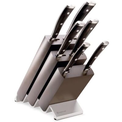 Wüsthof Ikon 6-Piece Knife Block Set, Black Wüsthof Ikon 6-Piece Knife Block Set, Black