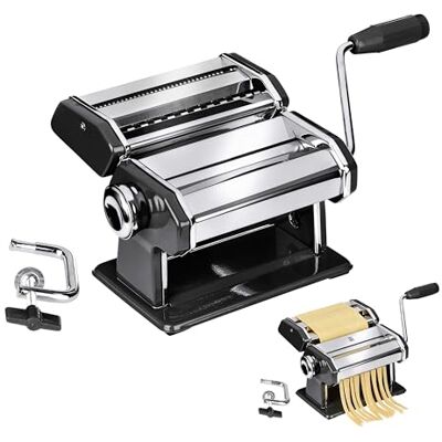 Premier Housewares Pasta Maker / Pasta Machine / Pasta Roller / Pasta Making Kit / Handle Roller / Stainless Steel Premier Housewares Pasta Maker / Pasta Machine / Pasta Roller / Pasta Making Kit / Handle Roller / Stainless Steel