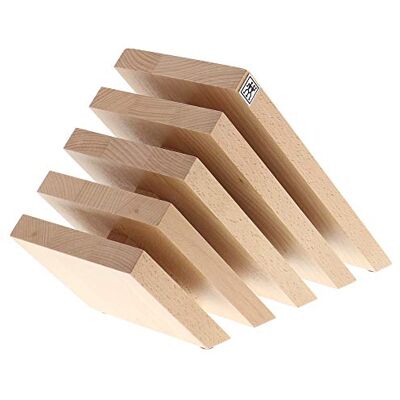 ZWILLING Italian Slanted Magnetic Knife Block Natural Beechwood ZWILLING Italian Slanted Magnetic Knife Block Natural Beechwood
