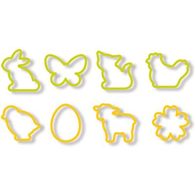 Tescoma Easter Cookie Cutters, 8 Pcs Delicia, Assorted, 22.1 x 10.1 x 3.8 cm Tescoma Easter Cookie Cutters, 8 Pcs Delicia, Assorted, 22.1 x 10.1 x 3.8 cm