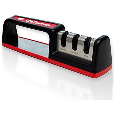 cubikook Kitchen Knife Sharpener Complete 3-Stage Knife Sharpener CS-T01 with Diamond Dust Rods, Sturdy Design, Non-Slip Base Pat, Easy and Safe to Use, Fast and Effective Manual Sharpening Tool cubikook Kitchen Knife Sharpener Complete 3-Stage Knife Sharpener CS-T01 with Diamond Dust Rods, Sturdy Design, Non-Slip Base Pat, Easy and Safe to Use, Fast and Effective Manual Sharpening Tool