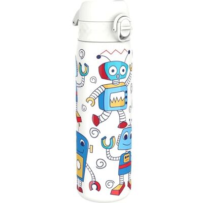 Ion8 Vacuum Insulated Steel Water Bottle, 500 ml/17 oz, Leak Proof, Easy to Open, Secure Lock, Dishwasher Safe, Fits Cup Holders, Carry Handle, Scratch Resistant, Metal Water Bottle, Robots Ion8 Vacuum Insulated Steel Water Bottle, 500 ml/17 oz, Leak Proof, Easy to Open, Secure Lock, Dishwasher Safe, Fits Cup Holders, Carry Handle, Scratch Resistant, Metal Water Bottle, Robots