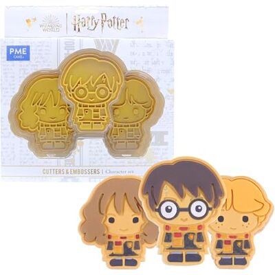 PME Harry Potter Cookie Cutter & Embosser, Harry, Ron & Hermione PME Harry Potter Cookie Cutter & Embosser, Harry, Ron & Hermione