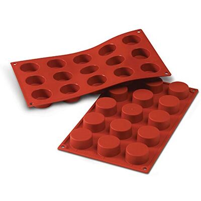 silikomart SF027 Silicone mould for Monoportions PETIT-FOURS, non-stick, 15 Pastries, Pack of 1 Cake mould, Ø 40 h 20 mm, Made in Italy silikomart SF027 Silicone mould for Monoportions PETIT-FOURS, non-stick, 15 Pastries, Pack of 1 Cake mould, Ø 40 h 20 mm, Made in Italy