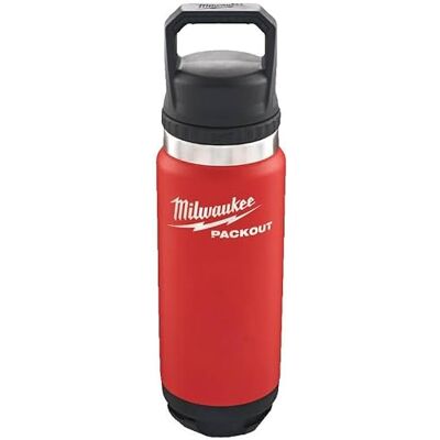 Milwaukee PACKOUT Bottle 710ml Chug Lid Red Milwaukee PACKOUT Bottle 710ml Chug Lid Red