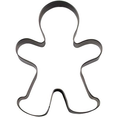 Städter Staedter Gingerbread Man Cookie Cutter, Stainless Steel, 9.5 cm Städter Staedter Gingerbread Man Cookie Cutter, Stainless Steel, 9.5 cm