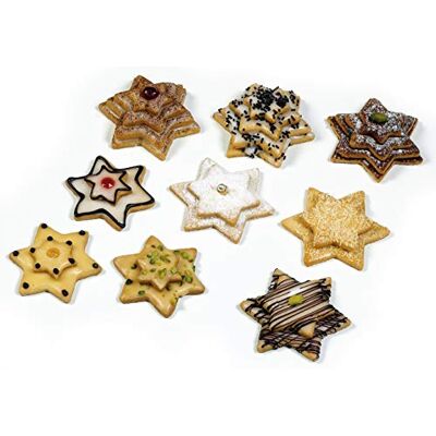 Zenker 43009 611181 Cookie Cutter Set "Stars Set of 4 Made of Tinplate, Silver, (75, 60,40 and 35 mm ) Zenker 43009 611181 Cookie Cutter Set "Stars Set of 4 Made of Tinplate, Silver, (75, 60,40 and 35 mm )