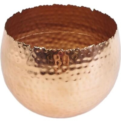 Copper Handcrafted Metal Bowl - 20cm Inner - Rustic Finish - Indoor Use Copper Handcrafted Metal Bowl - 20cm Inner - Rustic Finish - Indoor Use
