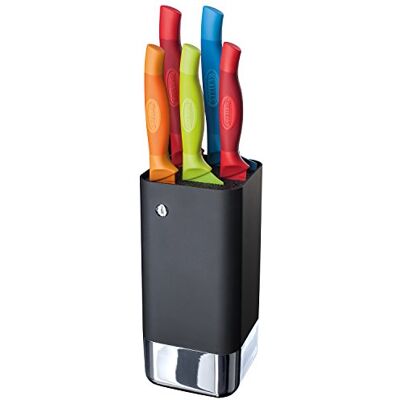 Stellar Horwood SH60L 5 PCE Knife Block Set, Black Stellar Horwood SH60L 5 PCE Knife Block Set, Black