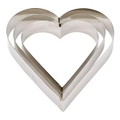 Decora 0060463 Stainl. Steel Shape Heart 18 X H 4,5 Cm Decora 0060463 Stainl. Steel Shape Heart 18 X H 4,5 Cm