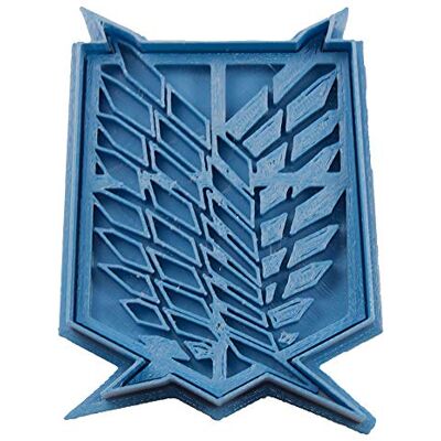 Cuticuter Wings of dom Shingeki No Kyojin Cookie Cutter, Blue, 8爔 7爔 1.5燾m Cuticuter Wings of dom Shingeki No Kyojin Cookie Cutter, Blue, 8爔 7爔 1.5燾m