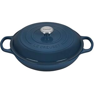 LE CREUSET Signature Sh.Casserole/braiser 30cm Deep Teal SS Knob LE CREUSET Signature Sh.Casserole/braiser 30cm Deep Teal SS Knob