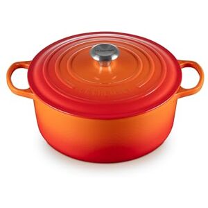 LE CREUSET Signature Enamelled Cast Iron Round Casserole Dish With Lid, 28 cm, 6.7 Litre, Volcanic, 21177280902430 LE CREUSET Signature Enamelled Cast Iron Round Casserole Dish With Lid, 28 cm, 6.7 Litre, Volcanic, 21177280902430