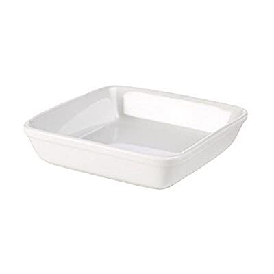 Genware NEV-B22C-W Royal Square Roaster, 25.4 cm, White (Pack of 6) Genware NEV-B22C-W Royal Square Roaster, 25.4 cm, White (Pack of 6)