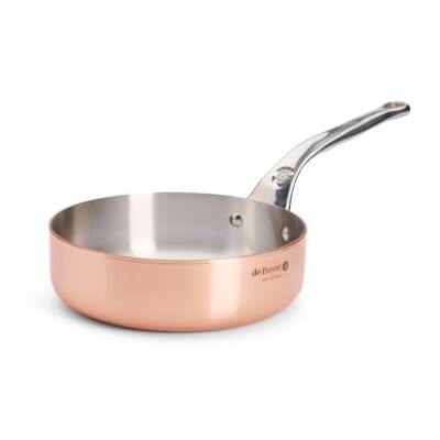 DE BUYER 6430.20 Inocuivre Straight Sauté Pan, 2 mm Thick, 20 cm Diameter DE BUYER 6430.20 Inocuivre Straight Sauté Pan, 2 mm Thick, 20 cm Diameter