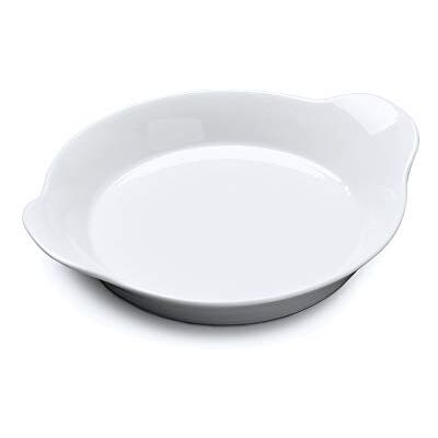 WM Bartleet & Sons - Porcelain Round Gratin Dish - white - dish WM Bartleet & Sons - Porcelain Round Gratin Dish - white - dish