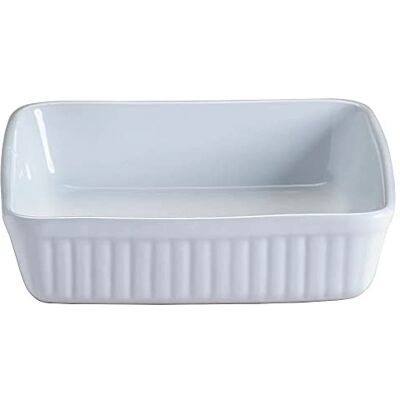 Mason Cash 2001.549 Collection Fine Stoneware Square Roasting Baking and Serving Dish, Ceramic, White, 24 x 24 x 6 cm Mason Cash 2001.549 Collection Fine Stoneware Square Roasting Baking and Serving Dish, Ceramic, White, 24 x 24 x 6 cm